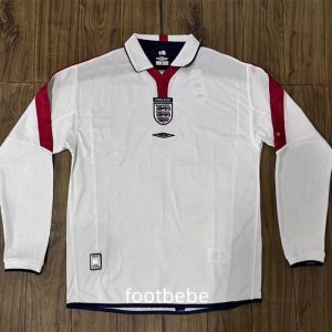 Maillot Angleterre Vintage 2004 domicile manches longues