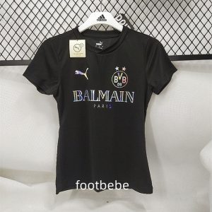 Maillot Dortmund X Balmain Femme 2025 2026 noir