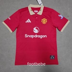 Maillot Manchester United 2025 2026 rouge Polo