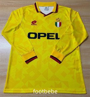 Maillot Vintage AC Milan 1994 1995 Third manches longues
