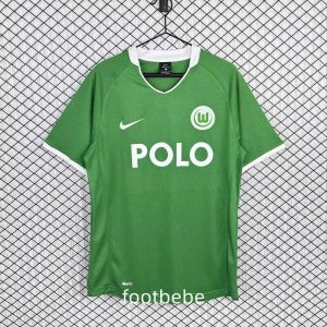 Maillot vintage Wolfsburg 2008 2009 domicile vert