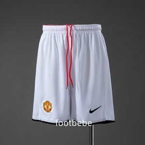 Short de foot Manchester United Vintage 2007 2008 blanc
