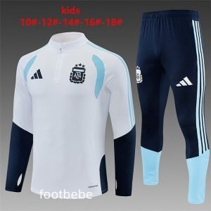 Survetement Argentine Enfant 2026 2027 blanc