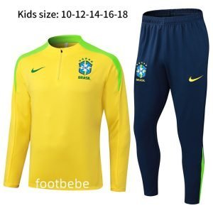Survetement Bresil Enfant 2026 2027 Jaune