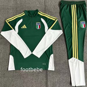 Survetement Italie 2026 2027 demi-zip vert