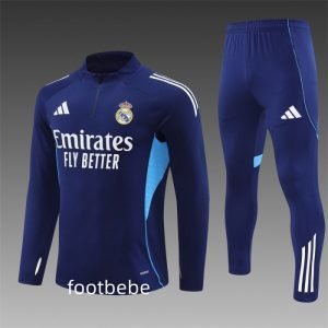 Survetement Real Madrid 2025 2026 Bleu roi D