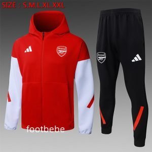 Ensemble Sweat capuche Arsenal 2026 2027 rouge