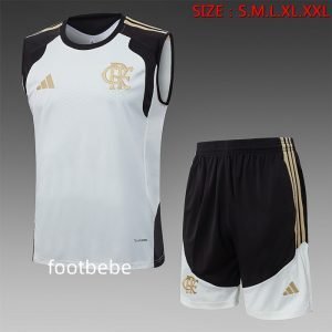 Ensemble maillot flamengo 2026 2027 blanc Sans manches