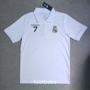 Maillot Real Madrid 7 RONALDO blanc Polo