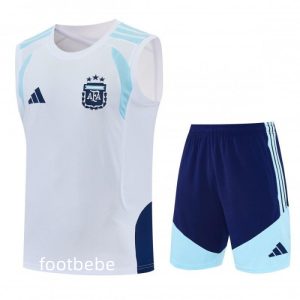Ensemble Argentine 2026 2027 blanc Sans manches