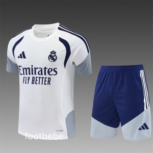 Ensemble Real Madrid 2026 2027 blanc et bleu royal
