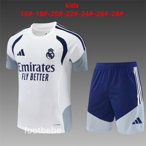 Ensemble Real Madrid Enfant 2026 2027 blanc et bleu royal