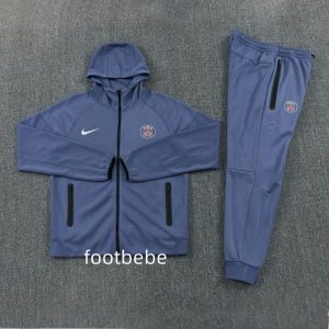 Ensemble Sweat capuche PSG 2026 2027 Bleu acier