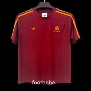Maillot Rome 2025 2026 rétro rouge