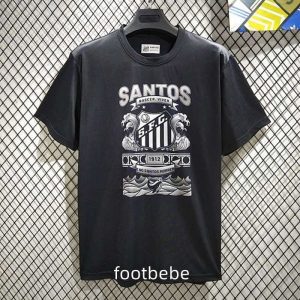 Maillot Santos 2025 2026 T-shirt noir