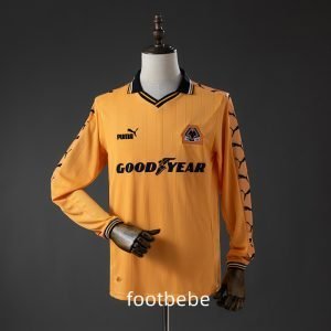 Maillot Wolverhampton Wanderers Vintage 1998 1999 domicile manches longues