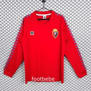 Maillot CA Osasuna Vintage 1983 1984 domicile manches longues