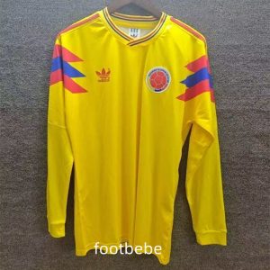 Maillot Colombie Vintage 1990 domicile manches longues