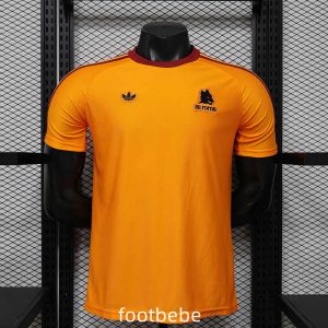 Maillot Match Rome 2025 2026 rétro orange