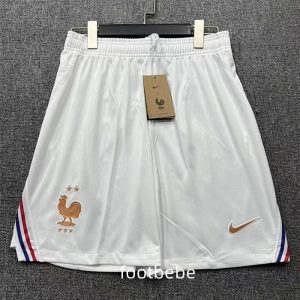 Short de foot France Coupe du monde 2026 Blanc