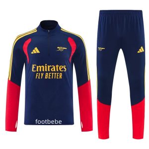 Survetement Arsenal 2026 2027 Bleu royal et rouge