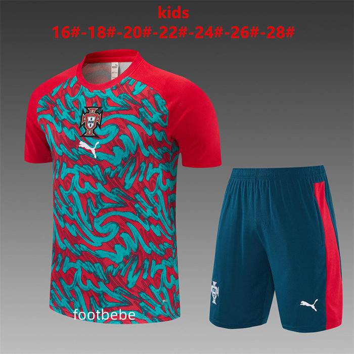 Ensemble Portugal Enfant 2026 2027 Bordeaux vert Camouflage