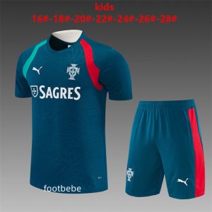 Ensemble Portugal Enfant 2026 2027 entraînement bleu