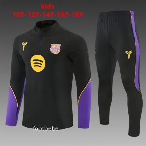 Survetement Barcelone Enfant 2026 2027 Noir