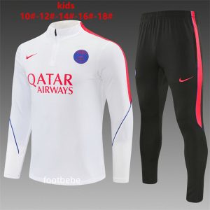 Survetement PSG Enfant 2026 2027 Blanc