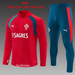 Survetement Portugal Enfant 2026 2027 Rouge