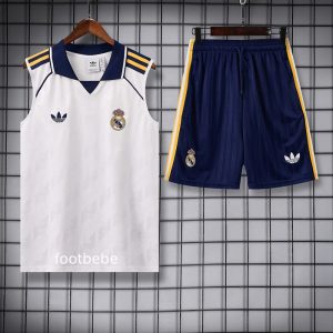Ensemble Real Madrid 2026 2027 Blanc sans manches