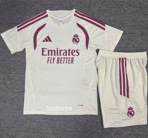 Ensemble Real Madrid Enfant 2026 2027 beige