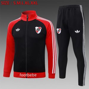 Ensemble veste River Plate 2026 2027 rouge noir