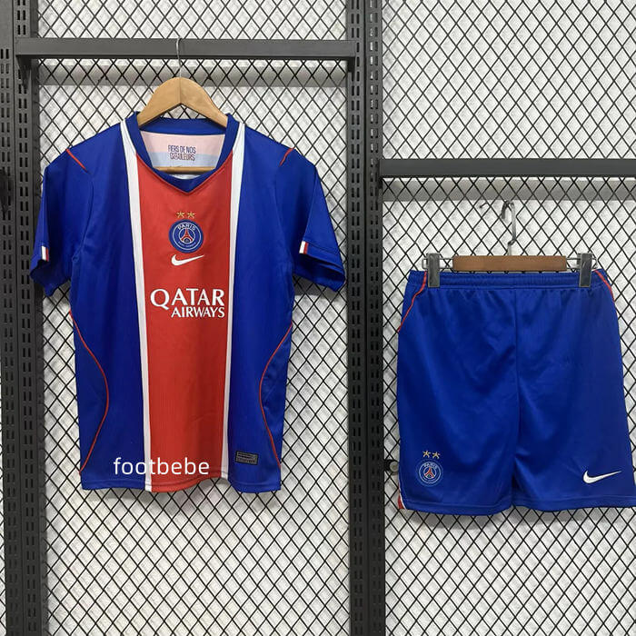 Maillot de foot PSG Enfant 2026 2027 domicile Avec 2 étoiles
