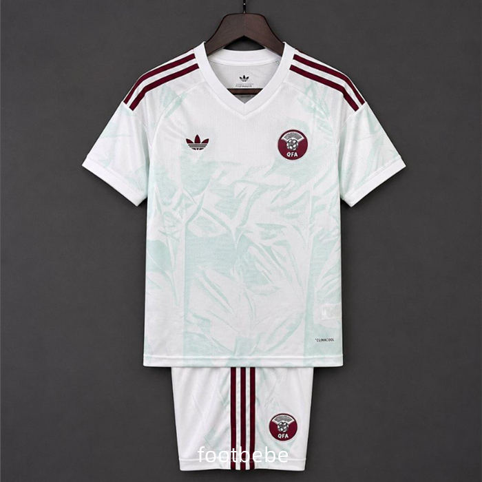 Maillot de foot Qatar Enfant Coupe du monde 2026 exterieur