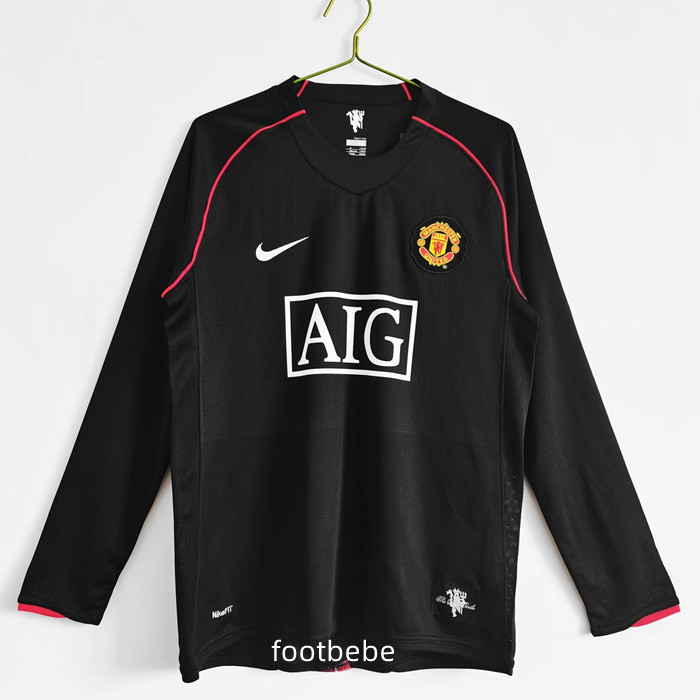 Maillot vintage Manchester United 2007 2008 exterieur manches longues
