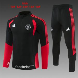 Survetement Manchester United Enfant 2026 2027 noir