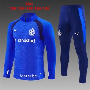 Survêtement Marseille Enfant 2026 2027 bleu
