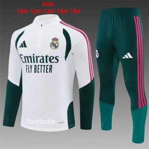 Survêtement Real Madrid Enfant 2026 2027 Blanc vert