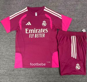 Ensemble Real Madrid Enfant 2026 2027 Rose rouge