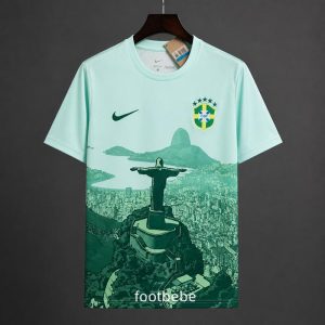 Maillot Brésil 2026 2027 entraînement Jésus vert