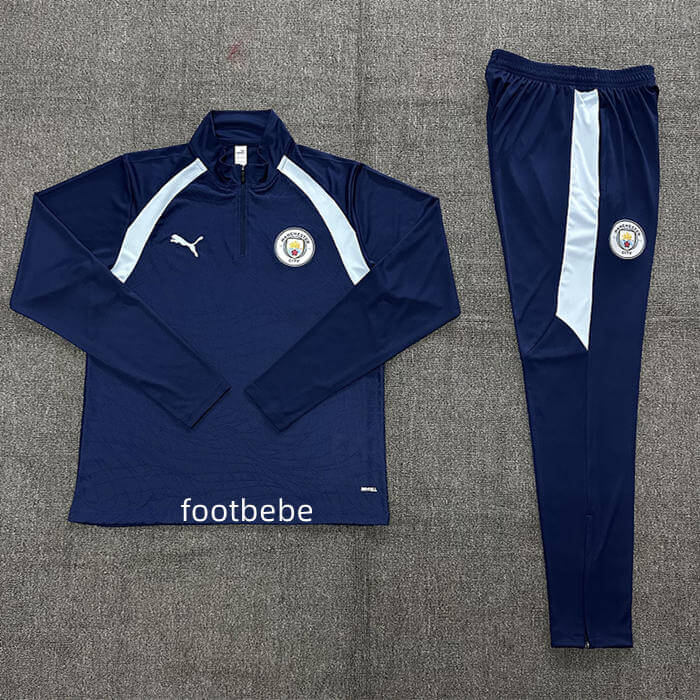 Survetement Manchester City 2026 2027 bleu foncé