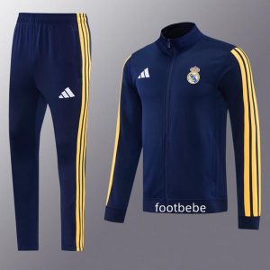 Ensemble veste Real Madrid 2026 2027 bleu foncé