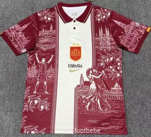 Maillot Espagne 2026 2027 concept rouge