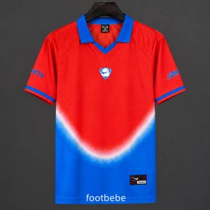 Maillot de foot Corée du Sud x Travis Scott 2026 2027 bleu rouge