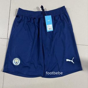 Short de foot Manchester City 2026 2027 bleu foncé