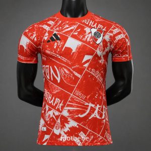 Maillot Match River Plate 2026 2027 entraînement rouge