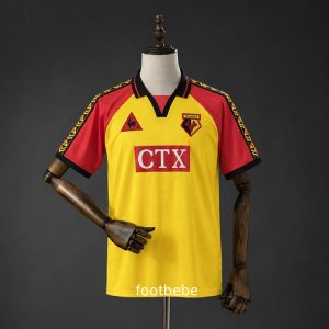 Maillot vintage Watford 1998 1999 domicile